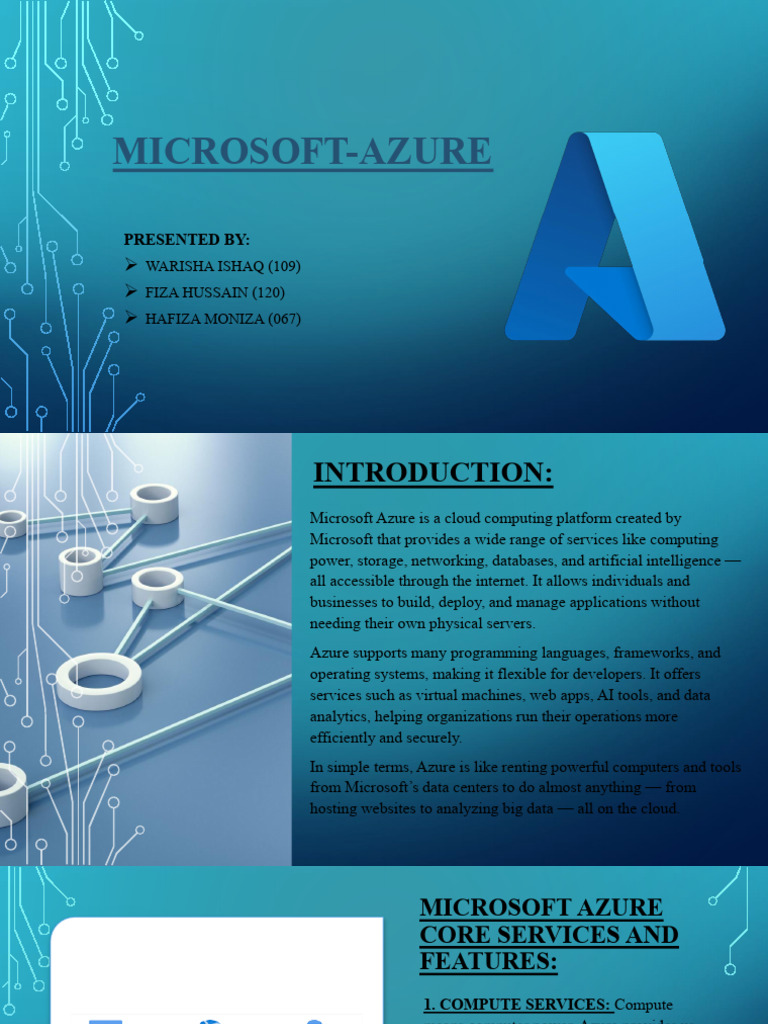 Overview of Microsoft Azure Services | PDF | Microsoft Azure | Cloud ...