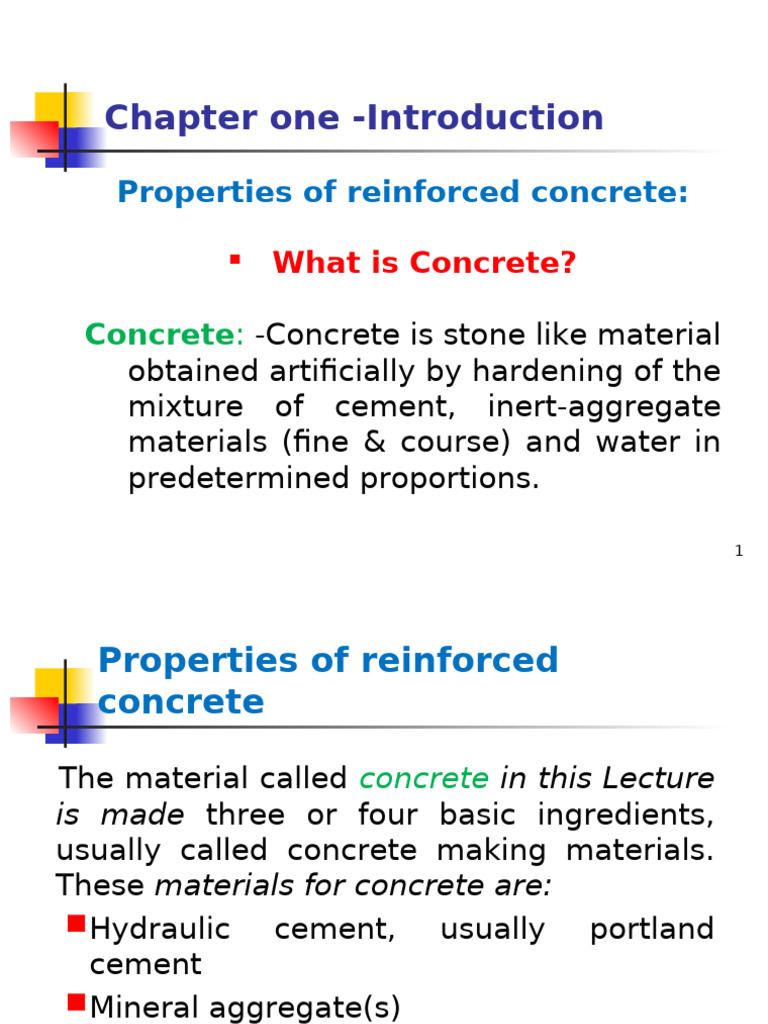 Properties of Reinforced Concrete Explained | PDF | Concrete | Strength ...