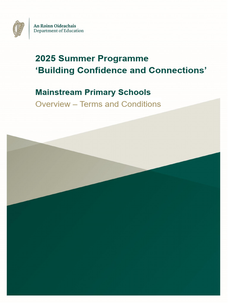 2025 Primary Summer Programme Overview | PDF | Teachers | Special Education