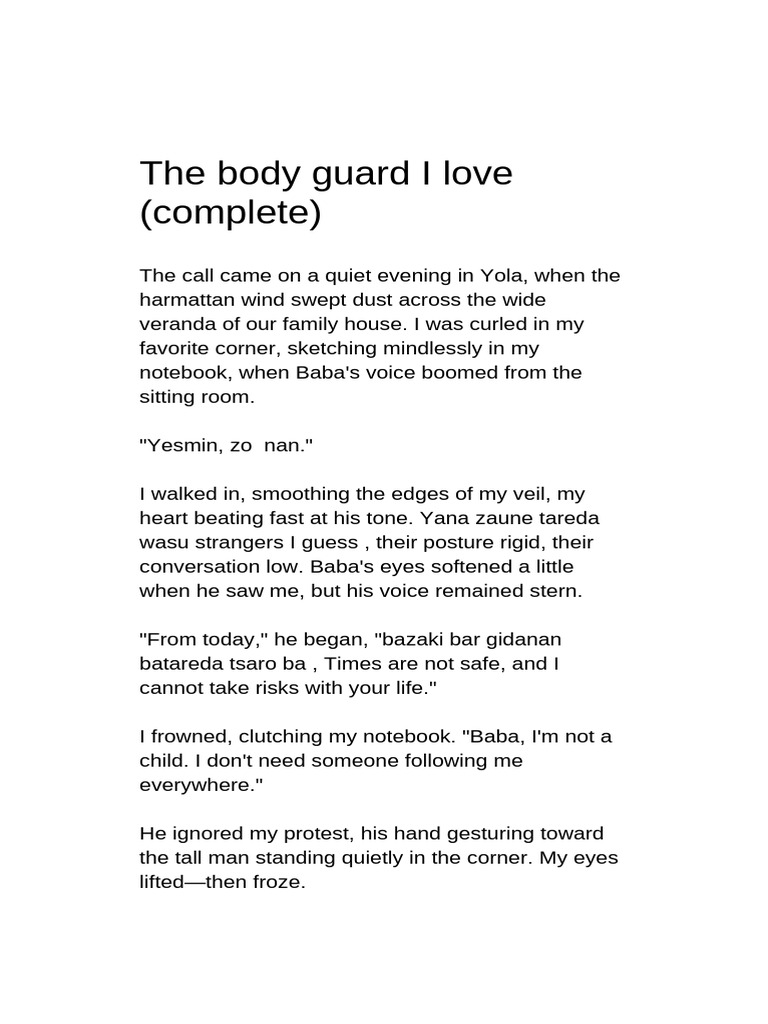 The Bodyguard I Love PDF Muhammad
