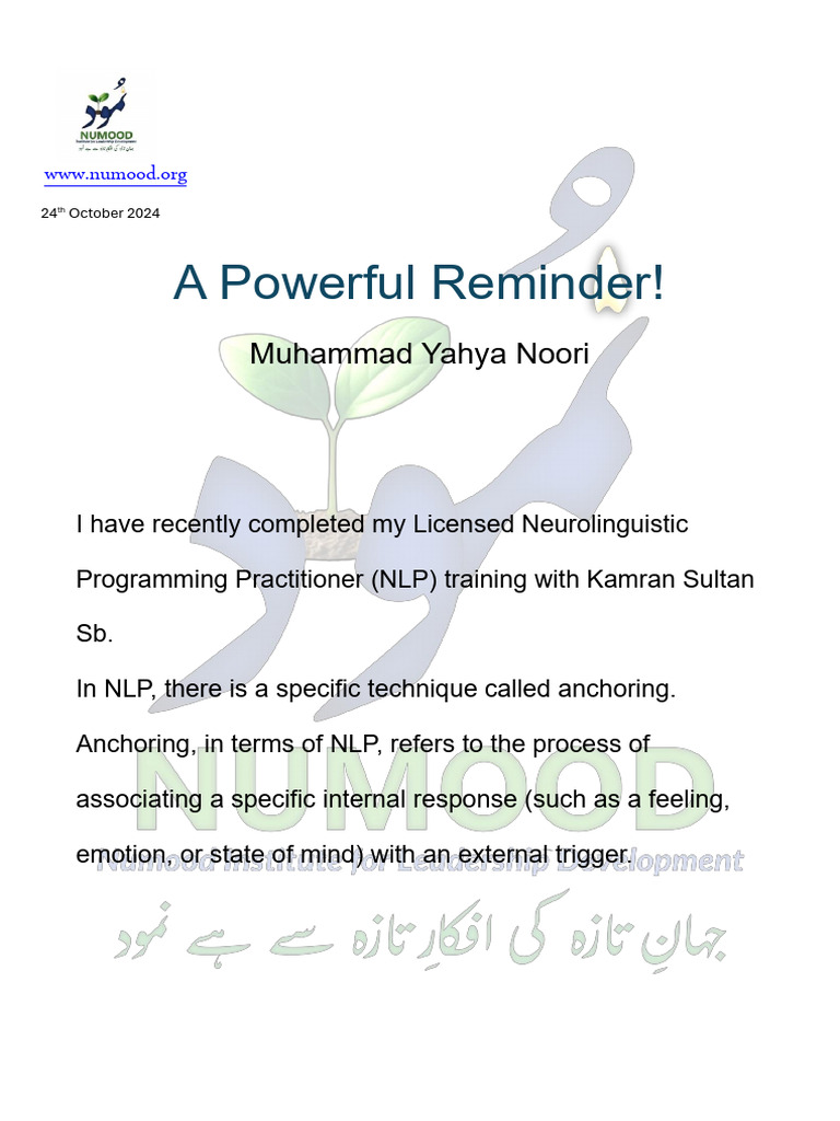 23 A Powerful Reminder 24-10-24 | PDF