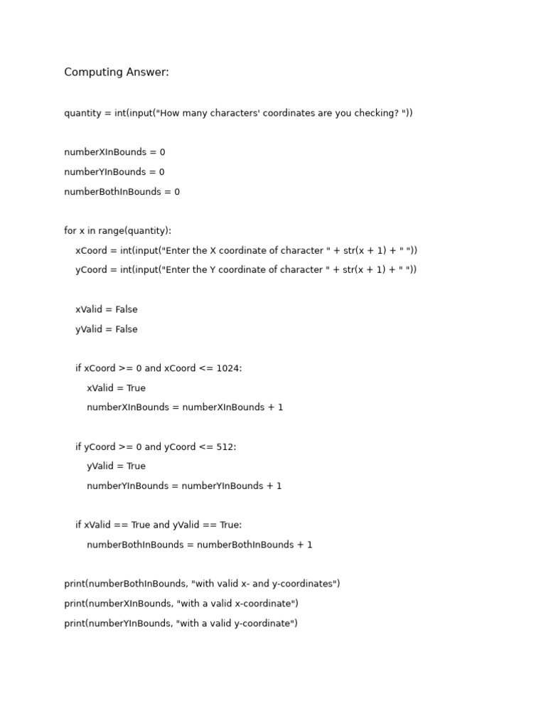 Computing Answer | PDF