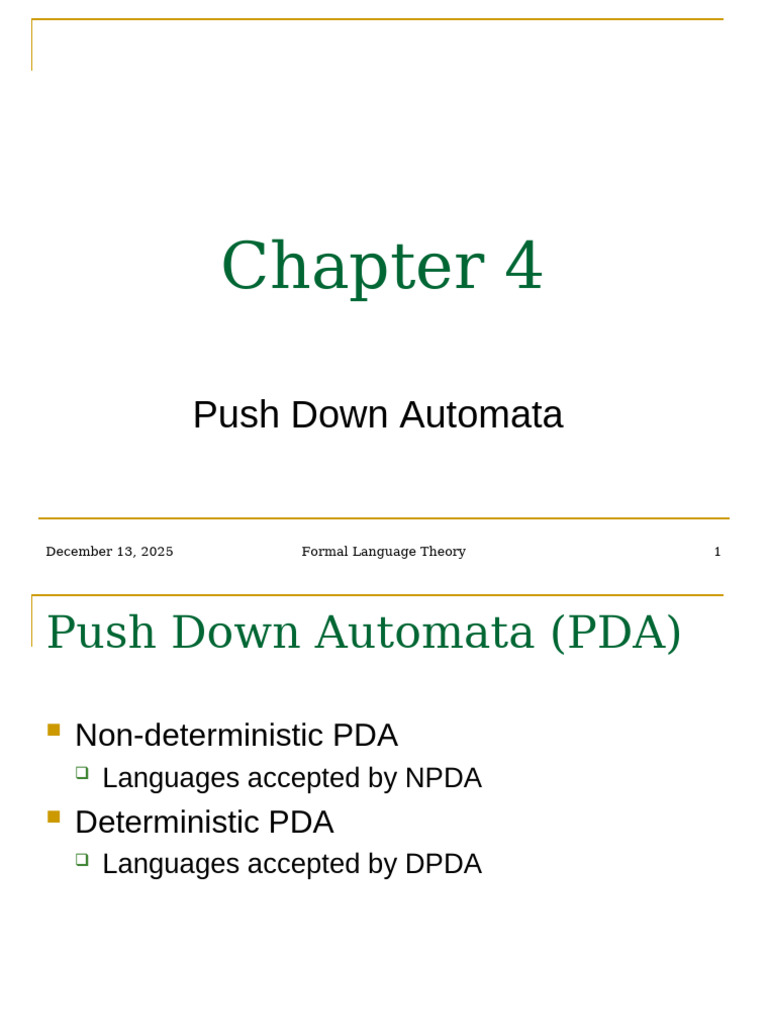 Understanding Push Down Automata | PDF | Theoretical Computer Science ...