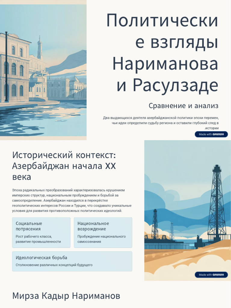 Politicheskie Vzglyady Narimanova I Rasulzade | PDF