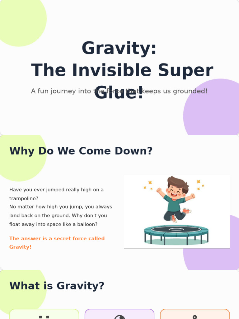 Understanding Gravity for Kids | PDF | Gravity | Force