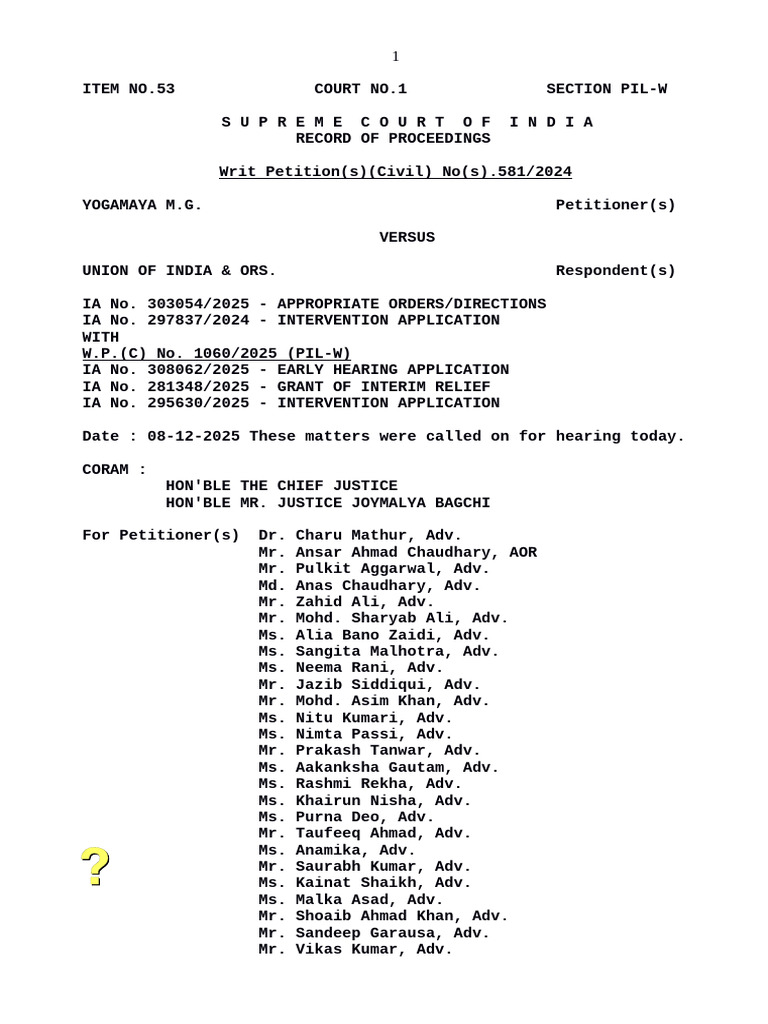 Women Lawyers' Representation Order | PDF