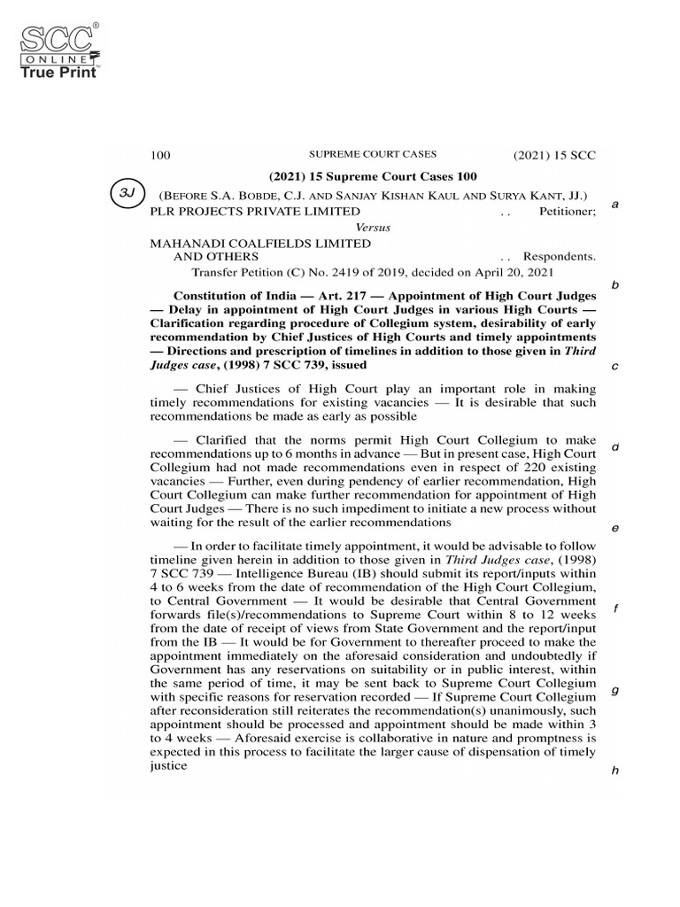 Modak Judgment Summary and Analysis | PDF | Supreme Court Of The United ...
