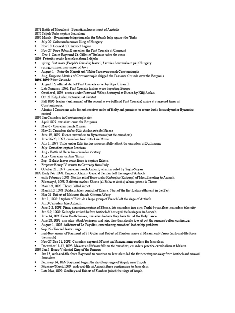 Crusades visual data 2