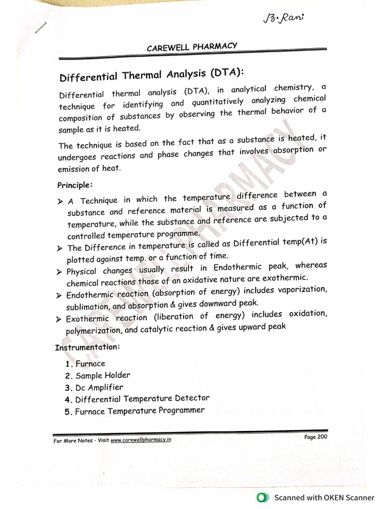Differential Thermal Analysis | PDF