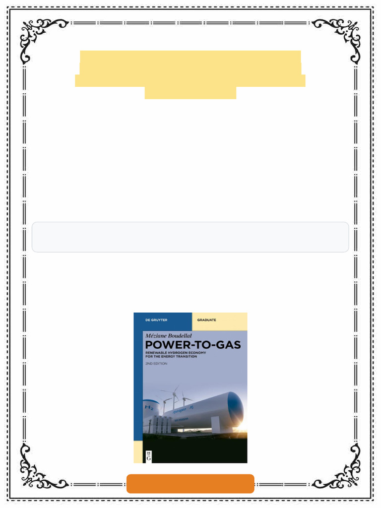 Power To Gas Renewable Hydrogen Economy For The Energy Transition de ...