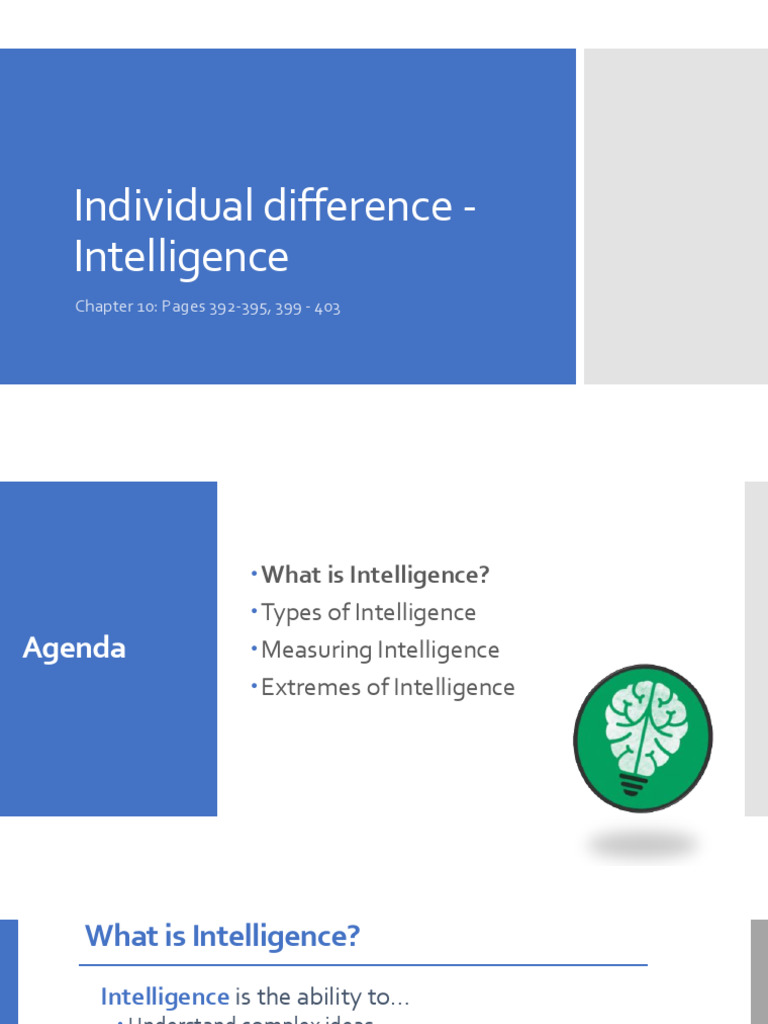 Understanding Intelligence and Personality | PDF