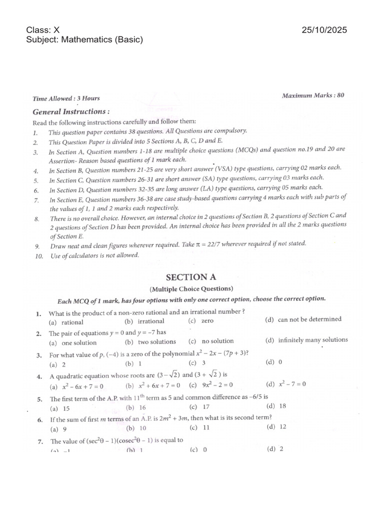 Maths Basic | PDF