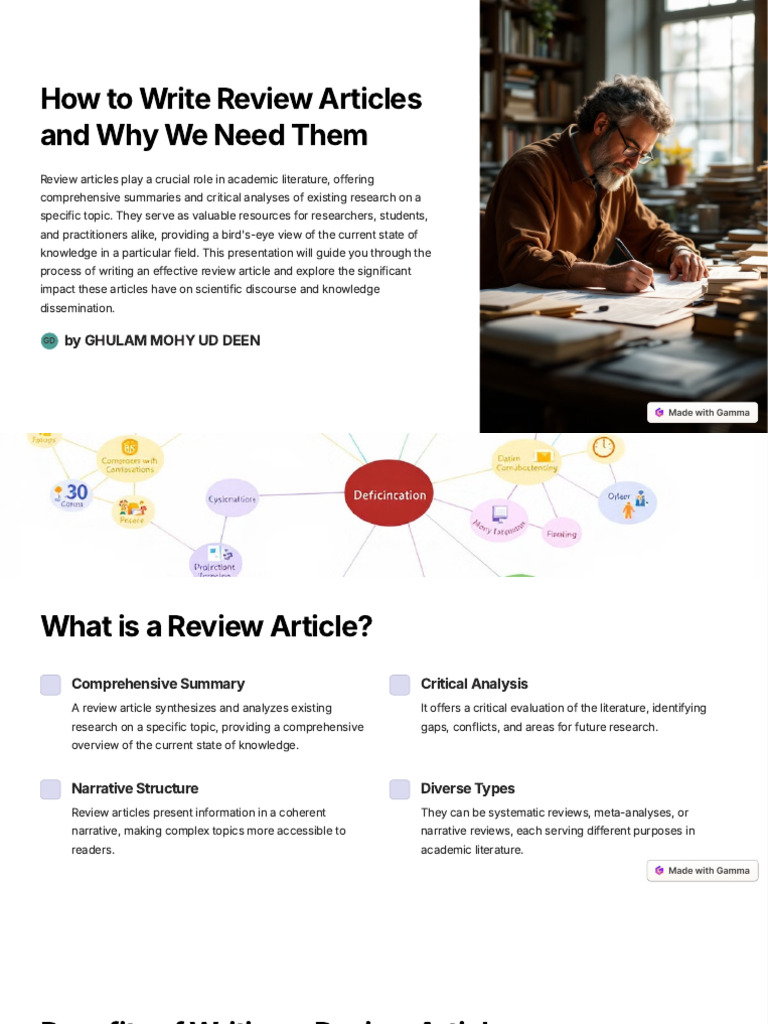 Writing Effective Review Articles | PDF | Narrative | Knowledge
