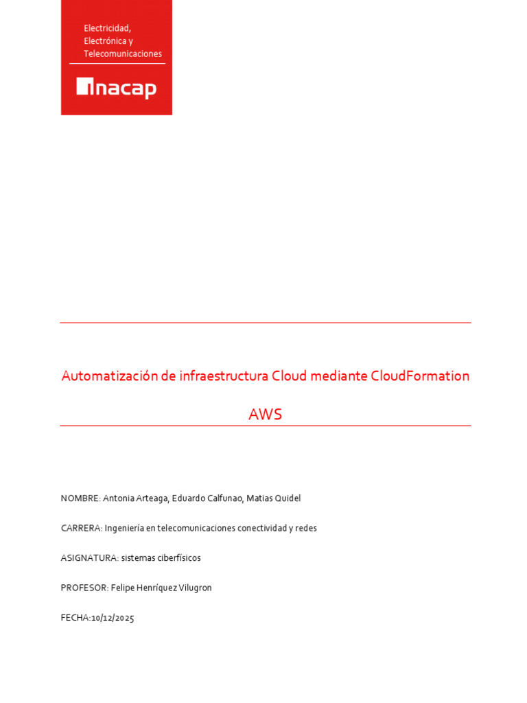 Automatización Cloud con CloudFormation | PDF | Dirección IP ...