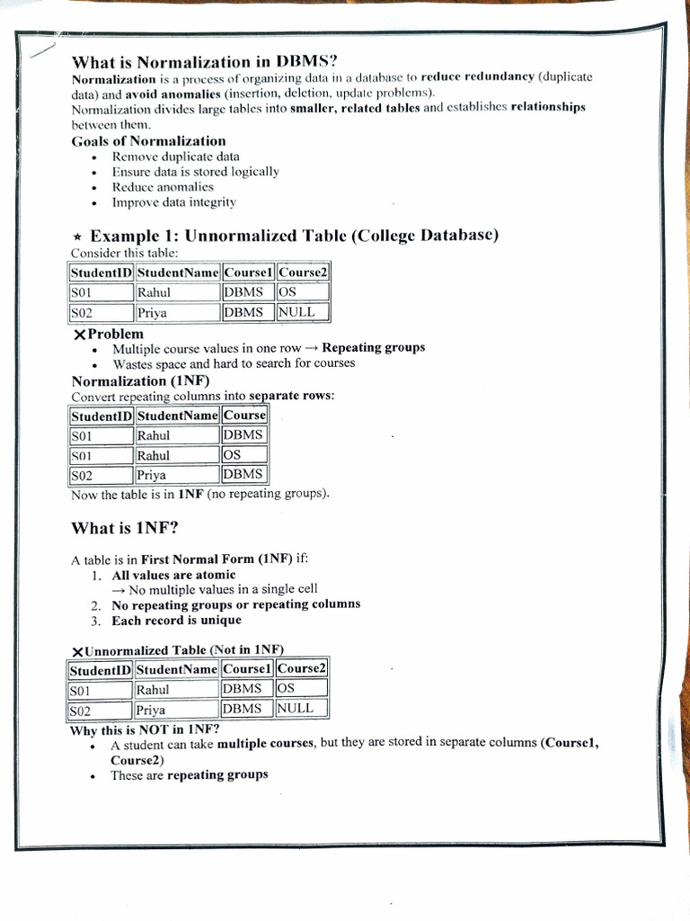 Normalization | PDF