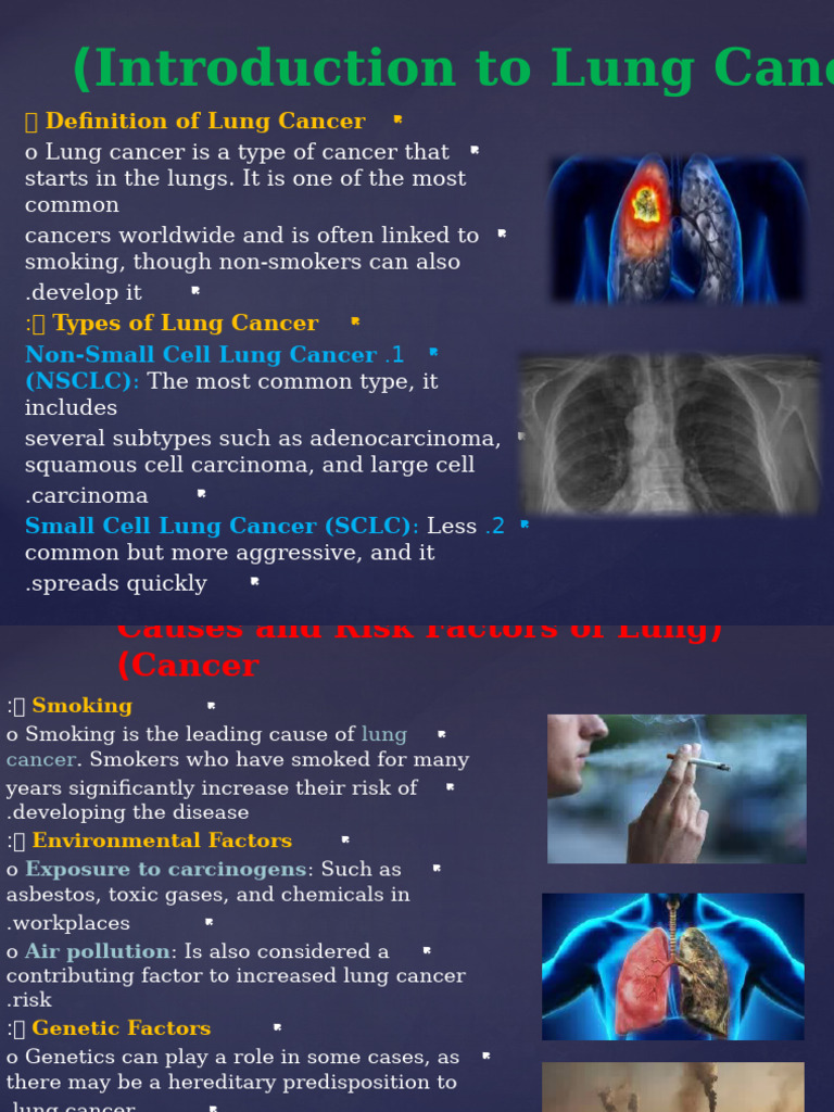Understanding Lung Cancer: Types, Symptoms, and Treatment | PDF | Lung ...