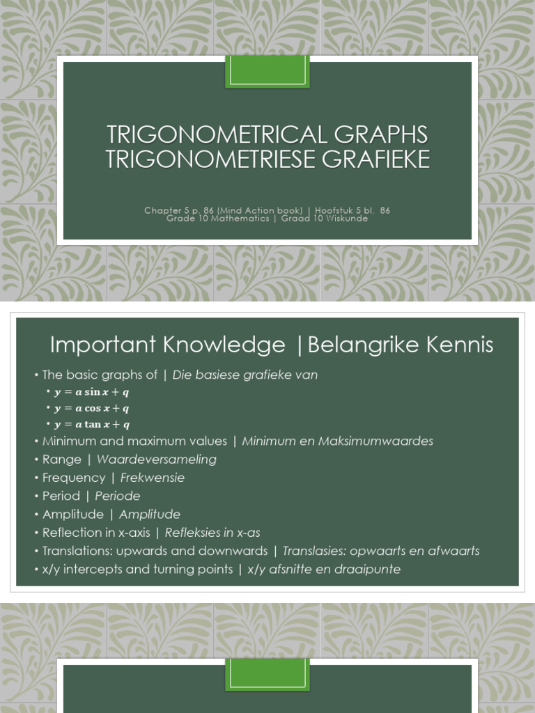 10 Trig Graphs | PDF