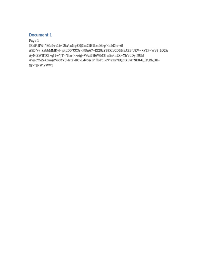 Encrypted Document Analysis | PDF