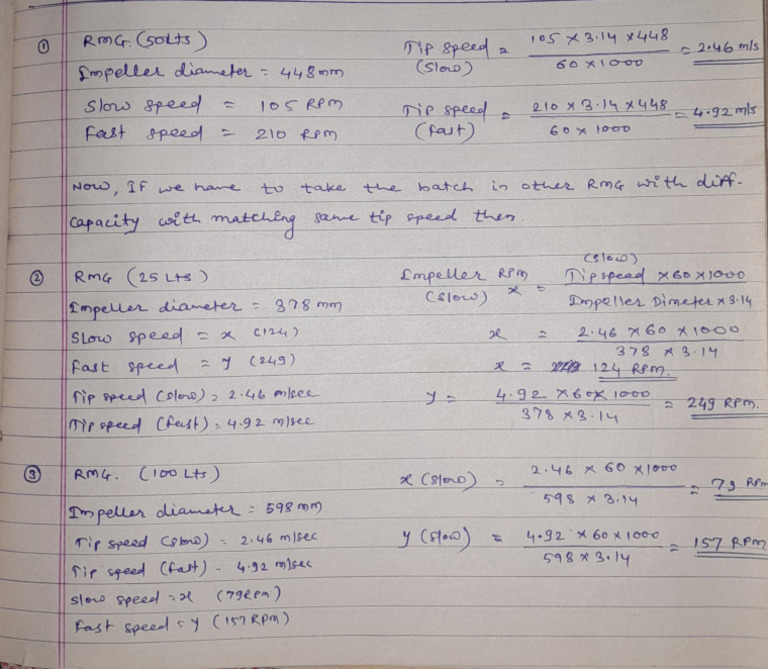 RMG Tip Speed | PDF