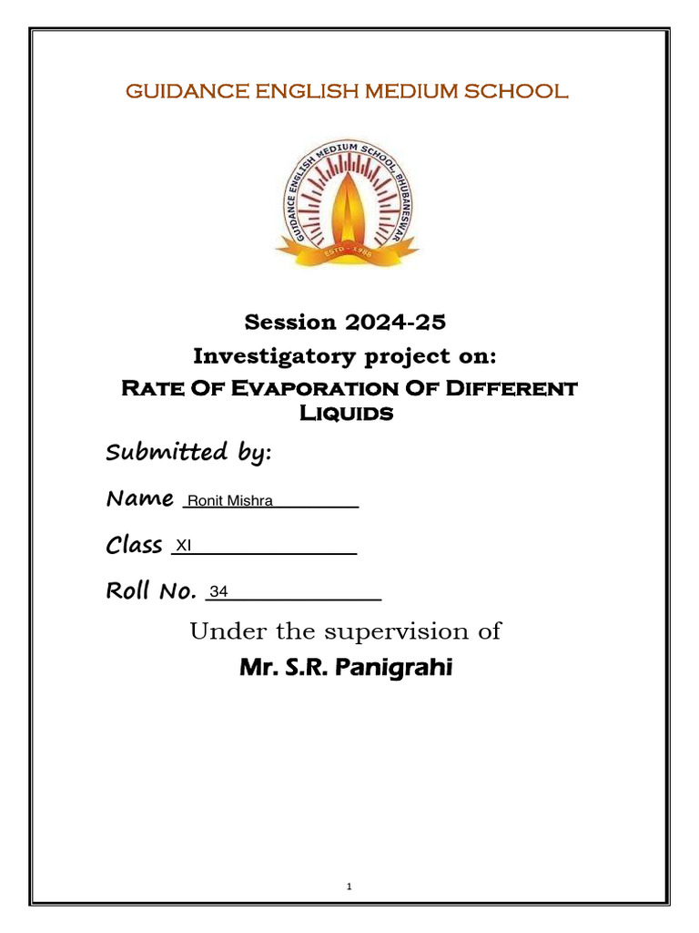 Chem Rate of Evaporation | PDF | Evaporation | Liquids