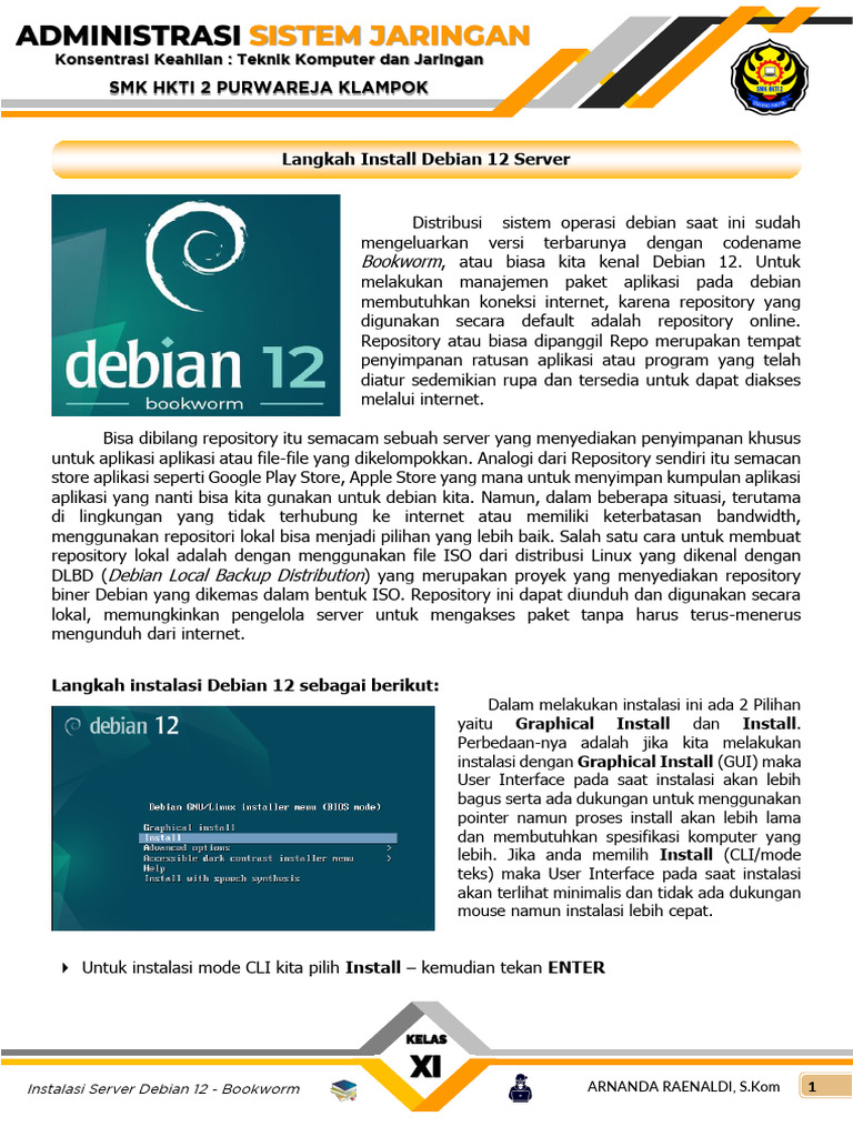Panduan Instalasi Debian 12 Server | PDF