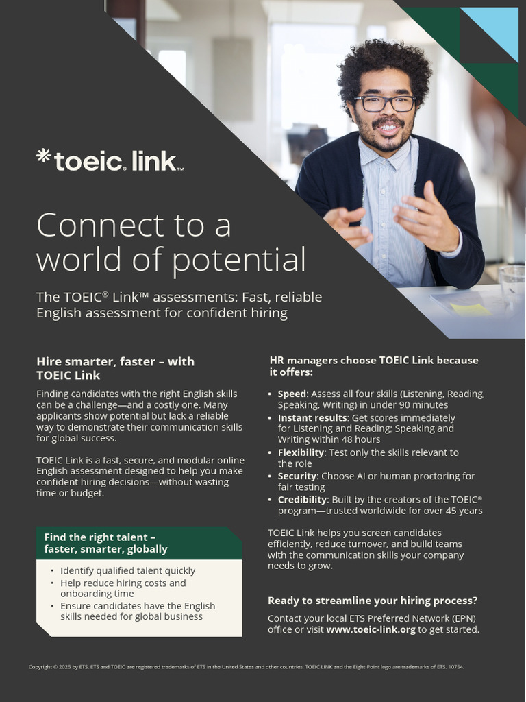 Streamline Hiring with TOEIC Link Assessments | PDF