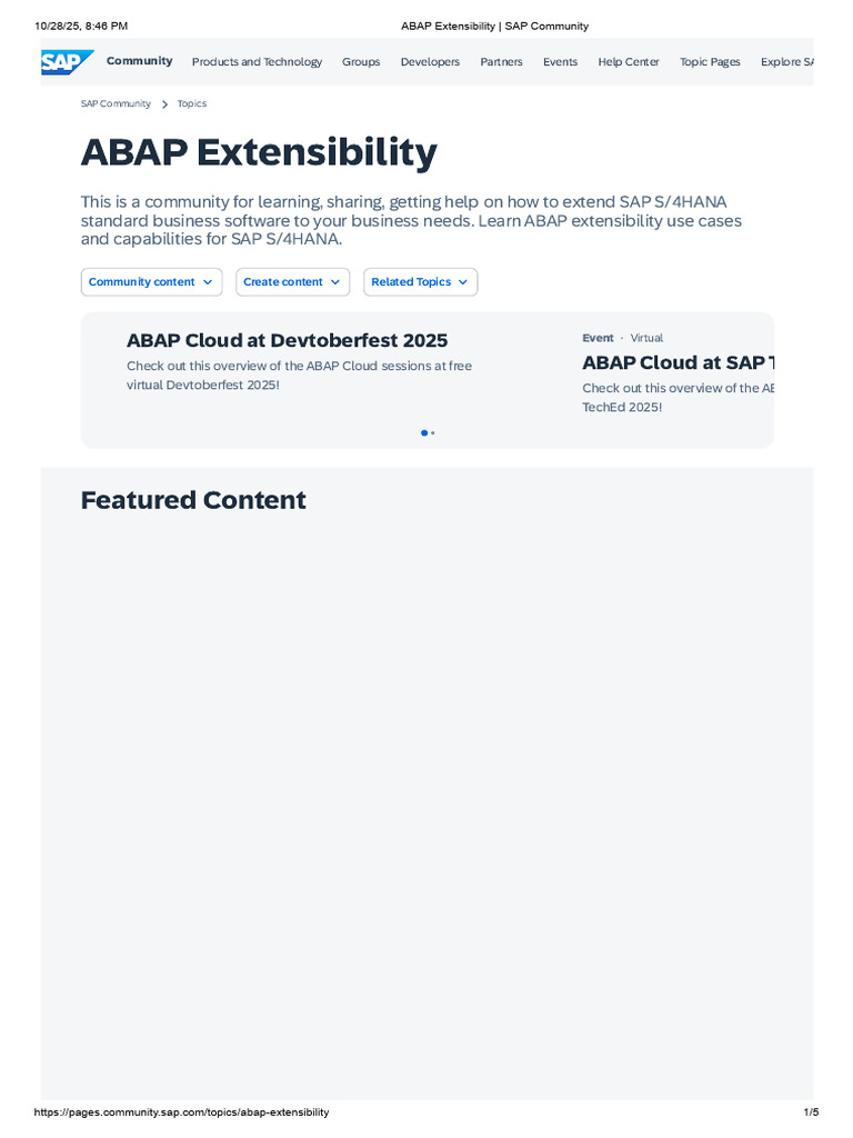 ABAP Extensibility for SAP S/4HANA | PDF | Use Case | Cloud Computing