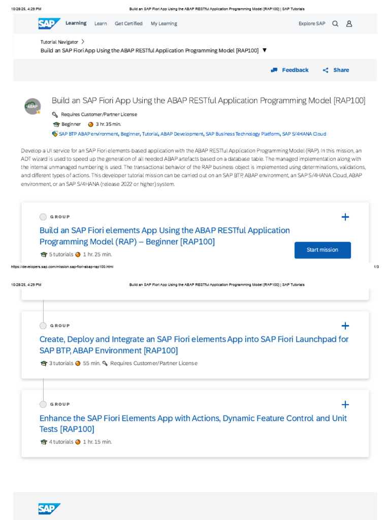 Build SAP Fiori App with ABAP RAP | PDF | Computing | Sap Se