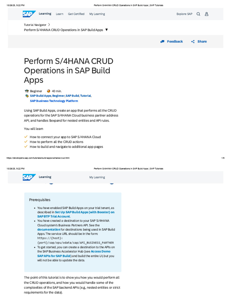 S/4HANA CRUD Operations Tutorial | PDF | Application Software ...