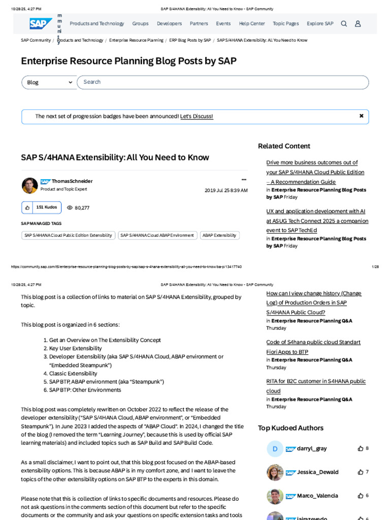 SAP S/4HANA Extensibility Guide | PDF | Cloud Computing | Computing