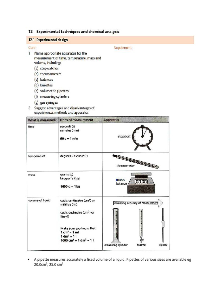 Liquid Measurement Techniques Explained | PDF | Volume | Chemistry