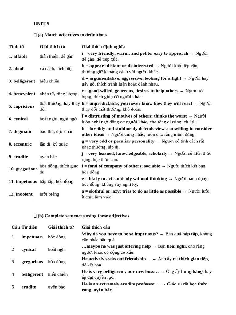 c2 Unit 5+6+7 | PDF