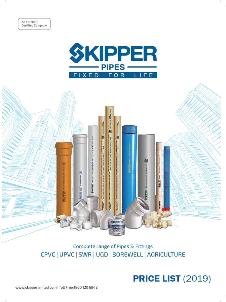Pipes & Fittings Price List 2019 | PDF | Hydraulics | Plumbing