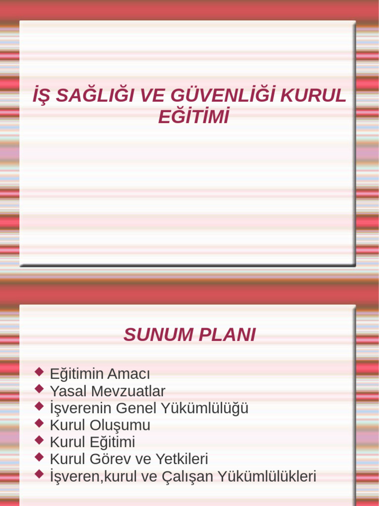 Kurul EĞİTİMİ Sunum | PDF