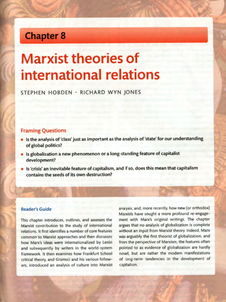 Marxist Theories in Global Politics | PDF | World Systems Theory | Marxism