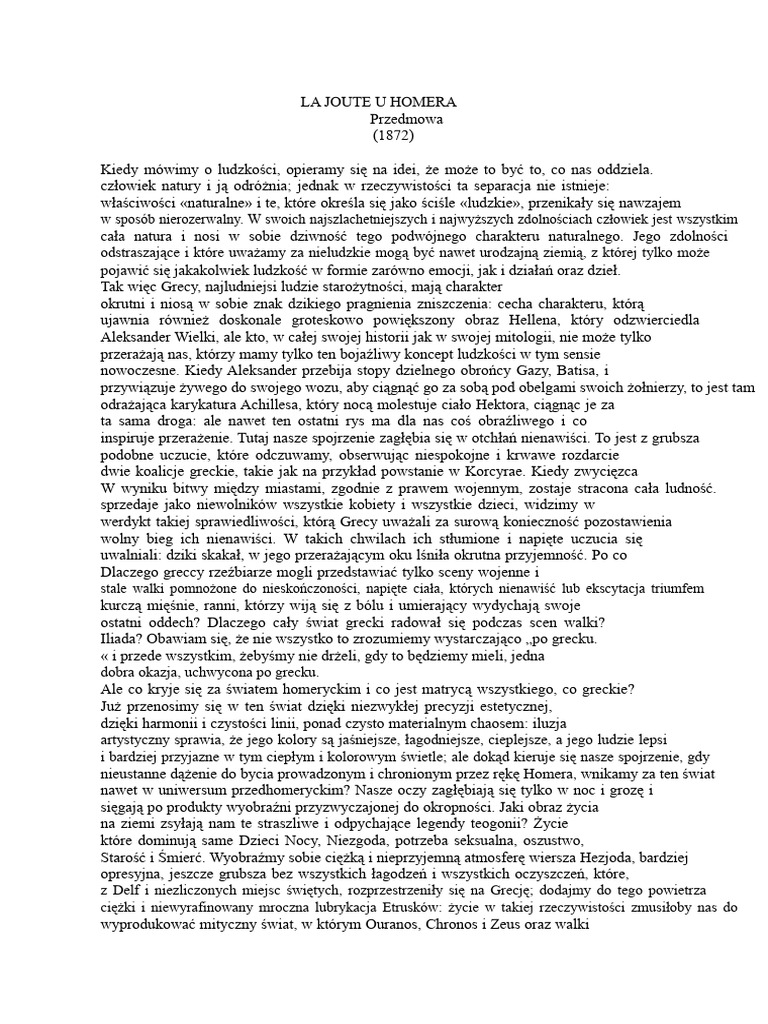 Pojedynek U Homera | PDF