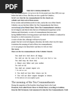 Catholic vs. Protestant Ten Commandments | PDF