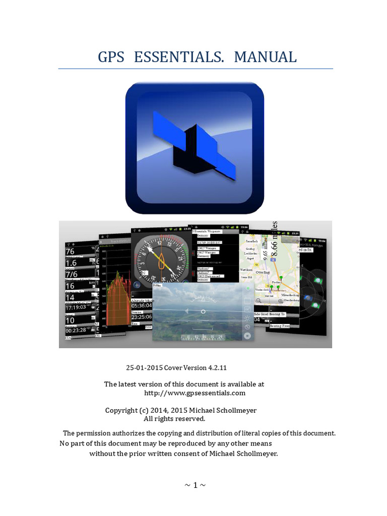 GPS Essentials User Manual Overview | PDF | Icon (Computing) | Compass