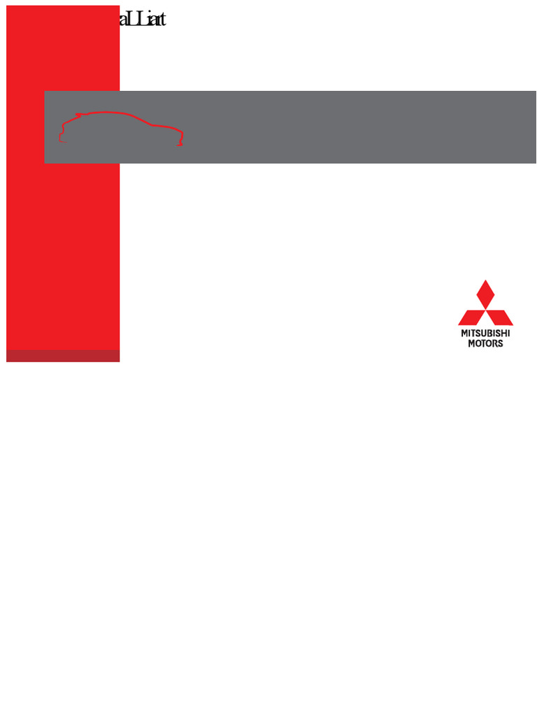 Lancer Sportback Ralliart Manual | PDF | Trunk (Car) | Automotive Industry