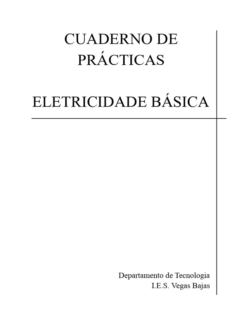 Práticas de Eletricidade Básica | PDF | Rede elétrica | Eletricidade