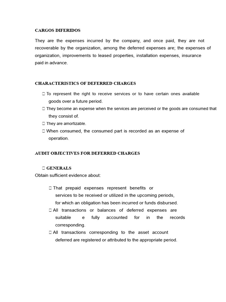 Understanding Deferred Charges and Expenses | PDF | Deferral | Expense