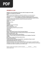 Modelo de Carta de Intención (LOI) | PDF