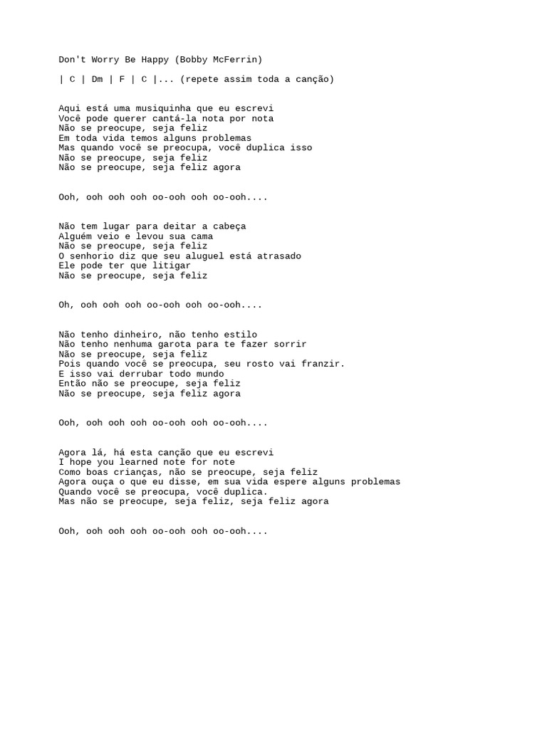 Letra da Música 