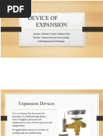 Types of Expansion Devices in Refrigeration | PDF