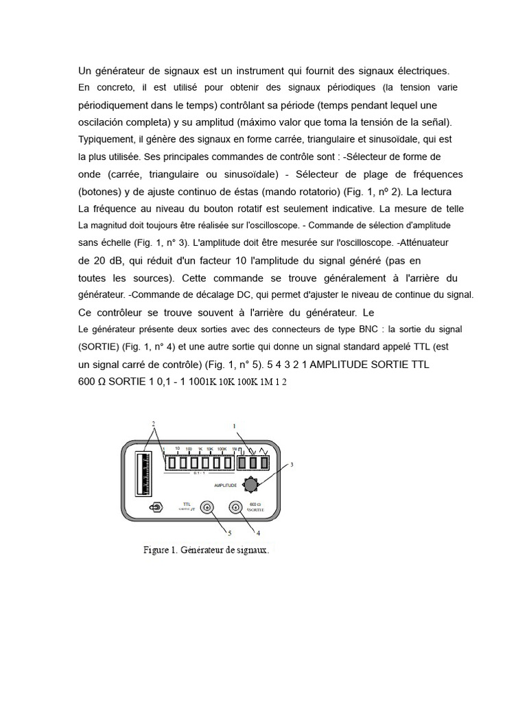 Guide sur les générateurs de signaux | PDF | Électrotechnique ...