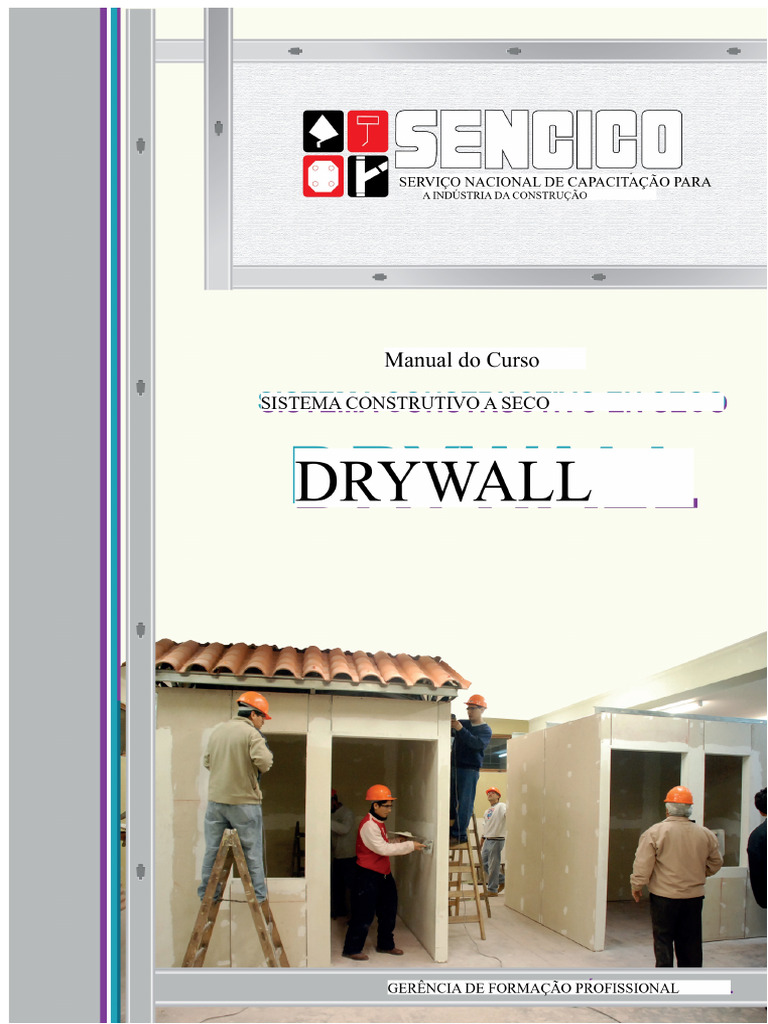 Manual de Drywall: Sistema Construtivo | PDF | Drywall | Galvanização