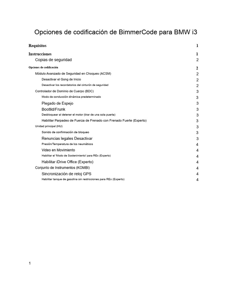 Codificación BimmerCode para BMW i3 | PDF | Wifi | Ios