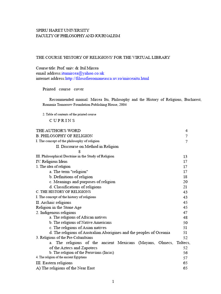 History of Religions Course Overview | PDF | Vajrayana | Mahayana