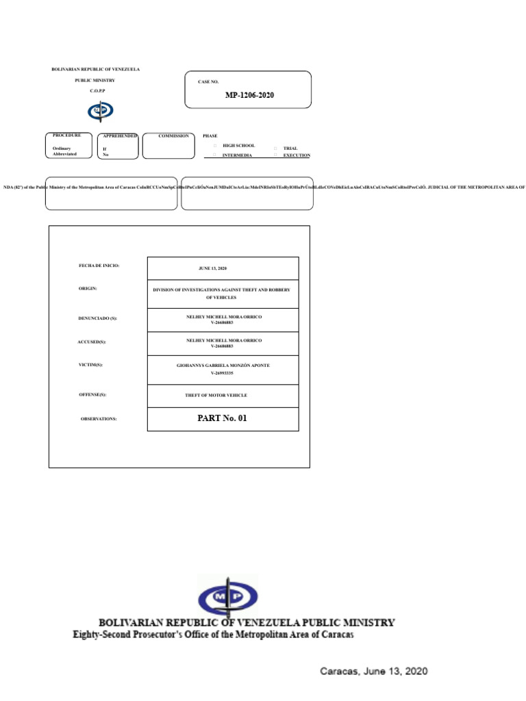 Vehicle Theft Case Investigation Report | PDF | Criminal Record | Crimes