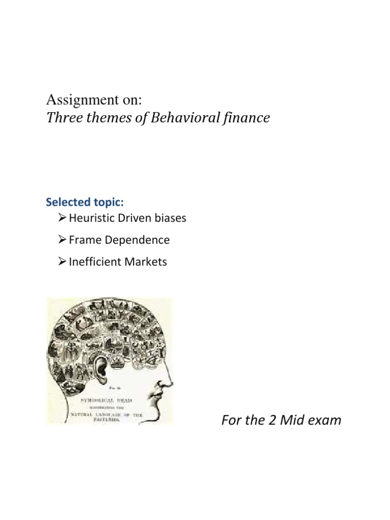 Behavioral Finance Themes Assignment | PDF | Career & Growth